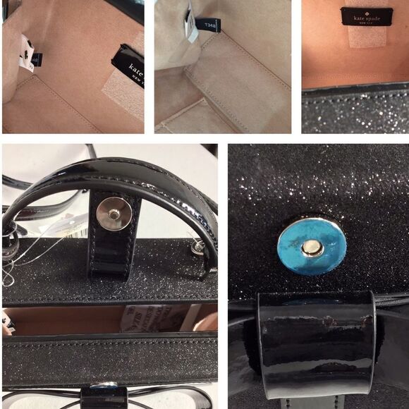 kate spade New York Black Other Wrapping Party Gift Box Crossbody Bag New - Picture 7 of 16